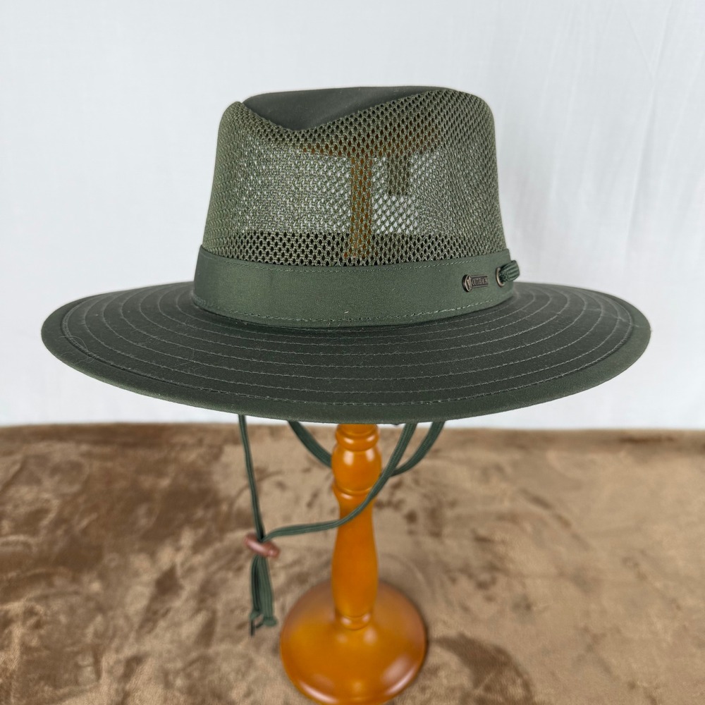Outback Trading Co River Guide Mesh Hat Olive Green XL 14726 Wide Brim Sun Hat